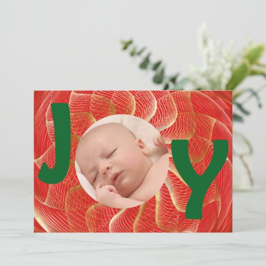 Cartes Pour Fêtes Annuelles Joy Photo (Debout devant)
