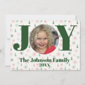 Cartes Pour Fêtes Annuelles Joy Photo (Devant)