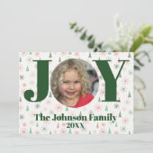 Cartes Pour Fêtes Annuelles Joy Photo (Debout devant)