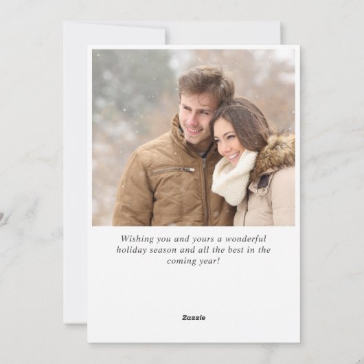 Cartes Pour Fêtes Annuelles JOY Pine Cones Fir Wreath Noël 2 PHOTO (Dos)