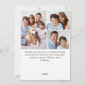 Cartes Pour Fêtes Annuelles JOY Pine Cones Fir Wreath Noël 4 PHOTO (Dos)