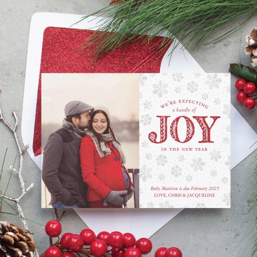 Cartes Pour Fêtes Annuelles Joy Pregnancy Noël