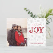 Cartes Pour Fêtes Annuelles Joy Pregnancy Noël (Debout devant)