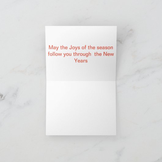 Cartes Pour Fêtes Annuelles Joy To the World (Intérieur)