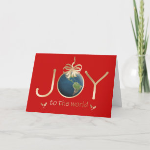 Cartes Pour Fêtes Annuelles Joy to the world
