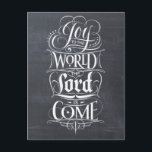Cartes Pour Fêtes Annuelles Joy to the World Chalkboard Lettering Christmas<br><div class="desc">Chaque fois que je chante ce carol de Noël, la partie "Joy to the World... " est toujours tellement amusante. Il sort en pleine force et avec... Joie. C'est ce qui a inspiré cette merveilleuse oeuvre calligraphique de l'artiste de lettrage professionnel Ivan Angelic. Si moderne, si à la mode et...</div>