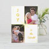 Cartes Pour Fêtes Annuelles Joy To The World Photo Greeting (Debout devant)