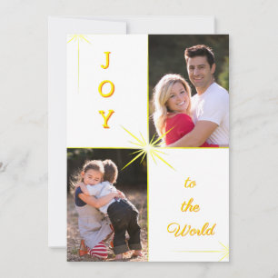 Cartes Pour Fêtes Annuelles Joy To The World Photo Greeting