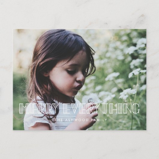 Cartes Pour Fêtes Annuelles Joyer tout Art déco script photo (Devant)