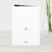 Cartes Pour Fêtes Annuelles Joyeuse 1ère Fête des pères Élégant Script 2 Photo (Dos)