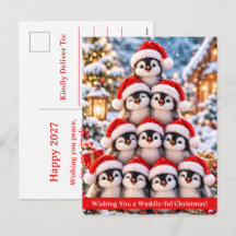 Joyeuse Année 2027 - Noël Waddle-ful