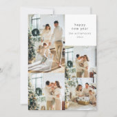 Cartes Pour Fêtes Annuelles Joyeuse Année Multi Collage de photos avec message (Devant)