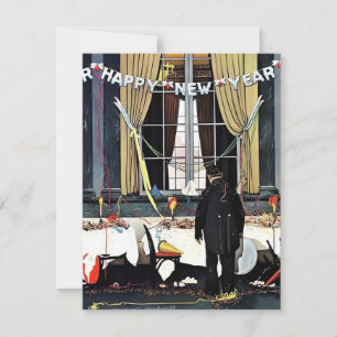 Cartes Pour Fêtes Annuelles Joyeuse Année - Norman Rockwell
