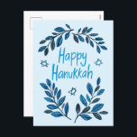 Cartes Pour Fêtes Annuelles Joyeuse aquarelle botanique Hanoukka<br><div class="desc">Dessin doux pour souhaiter à quelqu'un d'hanoukka heureux! Cliquez sur "modifier en utilisant l'outil de conception" pour ajouter votre propre texte. Également disponible en tant que carte de voeux ou téléchargement numérique pour envoyer instantanément par e-mail ou SMS. Consultez ma boutique pour en savoir plus ou faites-moi savoir si vous...</div>