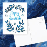 Cartes Pour Fêtes Annuelles Joyeuse aquarelle botanique Hanoukka<br><div class="desc">Dessin doux pour souhaiter à quelqu'un d'hanoukka heureux! Cliquez sur "modifier en utilisant l'outil de conception" pour ajouter votre propre texte. Également disponible en tant que carte de voeux ou téléchargement numérique pour envoyer instantanément par e-mail ou SMS. Consultez ma boutique pour en savoir plus ou faites-moi savoir si vous...</div>