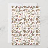 Cartes Pour Fêtes Annuelles Joyeuse aquarelle de Noël Champignons boisés Photo (Dos)