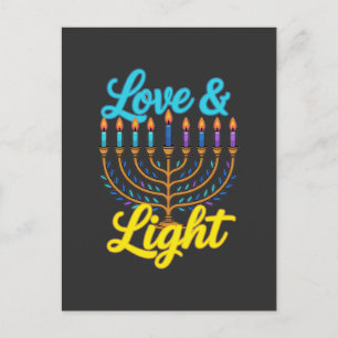 Cartes Pour Fêtes Annuelles Joyeuse célébration des lumières de la Hanoukka