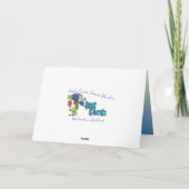 Cartes Pour Fêtes Annuelles Joyeuse Chèvre de Pâques Saanen (Dos)