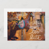 Cartes Pour Fêtes Annuelles Joyeuse chèvre Il n'est jamais trop tard (Devant / Derrière)