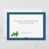 Cartes Pour Fêtes Annuelles Joyeuse Chinoiserie de Pâques & Cupcakes Bunny (Dos)