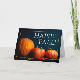 Cartes Pour Fêtes Annuelles Joyeuse Chute Joyeux Halloween Citrouilles Nature 