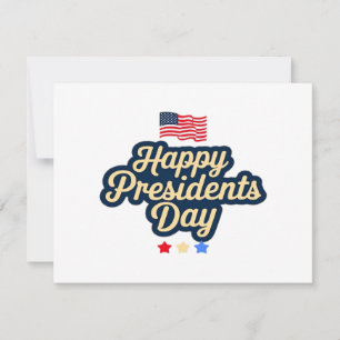 Cartes Pour Fêtes Annuelles Joyeuse Classique de la fête des Présidents