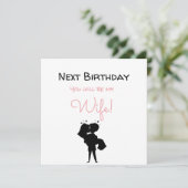 Cartes Pour Fêtes Annuelles Joyeuse épouse du futur anniversaire (Debout devant)