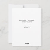 Cartes Pour Fêtes Annuelles Joyeuse et brillante typographie moderne (Dos)