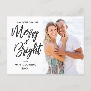 Cartes Pour Fêtes Annuelles Joyeuse et Lumineuse Élégante Première Photo de No