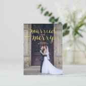 Cartes Pour Fêtes Annuelles Joyeuse et mariée de 2 % pipe% de vacances de (Debout devant)