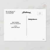 Cartes Pour Fêtes Annuelles Joyeuse et mariée de 2 % pipe% de vacances de (Dos)