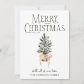 Cartes Pour Fêtes Annuelles Joyeuse ferme de Noël (Devant)