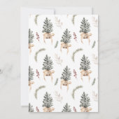 Cartes Pour Fêtes Annuelles Joyeuse ferme de Noël (Dos)