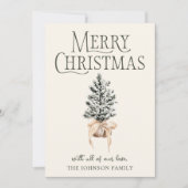 Cartes Pour Fêtes Annuelles Joyeuse ferme de Noël (Devant)