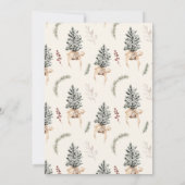 Cartes Pour Fêtes Annuelles Joyeuse ferme de Noël (Dos)