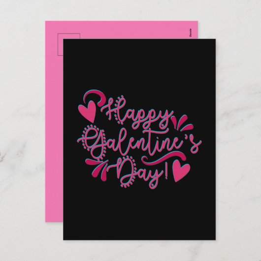 Cartes Pour Fêtes Annuelles Joyeuse fête de Galentine's Day (Devant / Derrière)