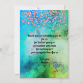 Cartes Pour Fêtes Annuelles JOYEUSE FÊTE DE LA MÈRE de la fille (Dos)