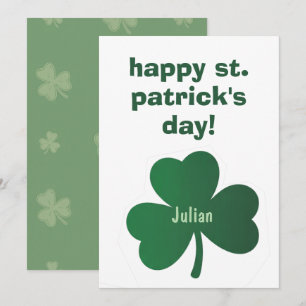 Cartes Pour Fêtes Annuelles Joyeuse fête de la Saint-Patrick Classique Célébra