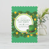Cartes Pour Fêtes Annuelles Joyeuse fête de la Saint-Patrick Leprechaun & Trèf (Debout devant)