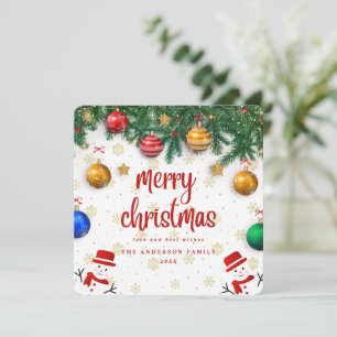 Cartes Pour Fêtes Annuelles Joyeuse fête de Noël