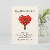 Cartes Pour Fêtes Annuelles Joyeuse fête des Mères  (Debout devant)