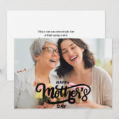 Cartes Pour Fêtes Annuelles Joyeuse fête des Mères  (Devant / Derrière)