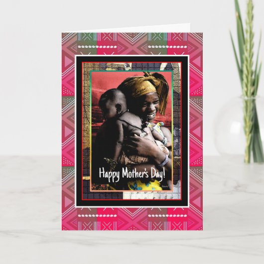 Cartes Pour Fêtes Annuelles Joyeuse Fête des Mères (Devant)