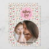 Cartes Pour Fêtes Annuelles Joyeuse fête des mères à la meilleure photo de mam (Devant / Derrière)