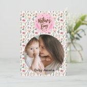 Cartes Pour Fêtes Annuelles Joyeuse fête des mères à la meilleure photo de mam (Debout devant)