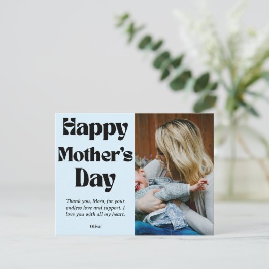 Cartes Pour Fêtes Annuelles Joyeuse fête des mères – Cadeau personnalisé avec (Debout devant)