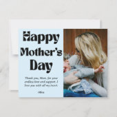 Cartes Pour Fêtes Annuelles Joyeuse fête des mères – Cadeau personnalisé avec (Devant)