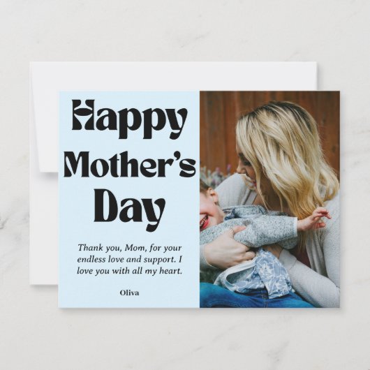 Cartes Pour Fêtes Annuelles Joyeuse fête des mères – Cadeau personnalisé avec (Devant)