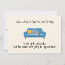 Joyeuse fête des mères de votre bébé à fourrure