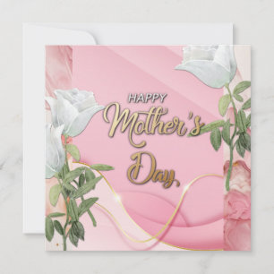 Cartes Pour Fêtes Annuelles Joyeuse fête des mères fleurie moderne
